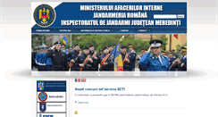 Desktop Screenshot of jandarmeriamehedinti.ro